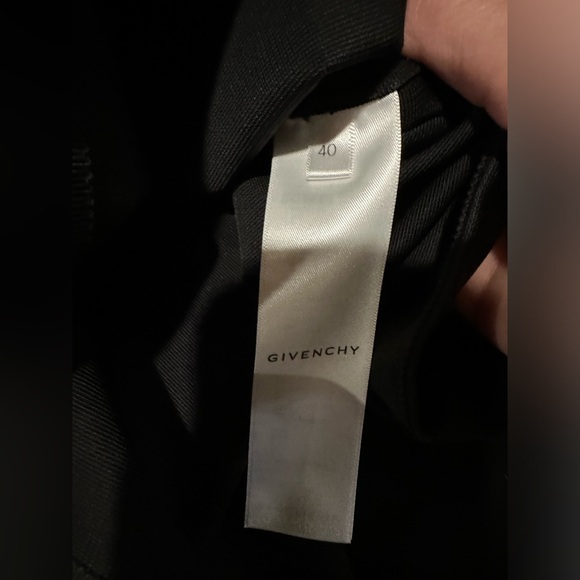 Givenchy Black and White Logo Crepe de Chine Stretch-Knit Midi Dress - Picture 16 of 16